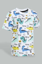 تنزيل الصورة على معرض الصور، Redtag-Multi-Color-Dino-Printed-Short-Slv-T-Shirt-Colour:Assorted,-Filter:Infant-Boys-(3-to-24-Mths),-Infant-Boys-T-Shirts,-New-In,-New-In-INB,-Non-Sale,-S22B,-Section:Kidswear,-TBL-Infant-Boys-3 to 24 Months
