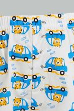 تنزيل الصورة على معرض الصور، Redtag-White-Car-Printed-Woven-Short-Pj-Set-(2-Pack)-Pyjama-Sets-Infant-Boys-3 to 24 Months
