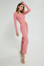 تنزيل الصورة على معرض الصور، Redtag-Pink-Knitted-Trouser-Trousers-Women&#39;s-
