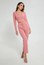 تنزيل الصورة على معرض الصور، Redtag-Pink-Knitted-Trouser-Trousers-Women&#39;s-

