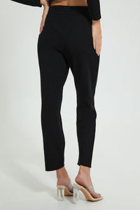 Redtag-Black-Knitted-Trouser-Trousers-Women's-