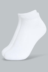 Redtag-White-3-Pack-Ankle-Length-Socks-Ankle-Length-Boys-2 to 8 Years