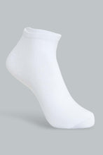 Load image into Gallery viewer, Redtag-White-3-Pack-Ankle-Length-Socks-Ankle-Length-Boys-2 to 8 Years
