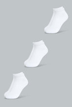 Load image into Gallery viewer, Redtag-White-3-Pack-Ankle-Length-Socks-Ankle-Length-Boys-2 to 8 Years
