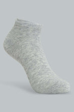 Load image into Gallery viewer, Redtag-Grey-3-Pack-Ankle-Length-Socks-Ankle-Length-Boys-2 to 8 Years
