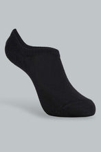 Load image into Gallery viewer, Redtag-Black-2-Pack-Invisible-Socks-Ankle-Length-Boys-2 to 8 Years
