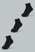 Load image into Gallery viewer, Redtag-Black-5-Pack-Long-Length-Socks-Ankle-Length-Boys-2 to 8 Years
