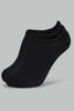 Redtag-Black/White-2-Pack-Invisible-Socks-Ankle-Length-Boys-2 to 8 Years