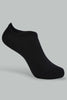 Redtag-Black/White-2-Pack-Invisible-Socks-Ankle-Length-Boys-2 to 8 Years