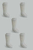 Redtag-Grey-5-Pack-Long-Length-Socks-Full-Length-Socks-Boys-2 to 8 Years