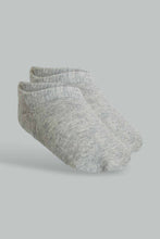 Load image into Gallery viewer, Redtag-Grey--2-Pack-Invisible-Socks-Invisible-Socks-Boys-2 to 8 Years
