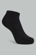 Load image into Gallery viewer, Redtag-Black-3-Pack-Ankle-Length-Socks-Ankle-Length-Boys-2 to 8 Years
