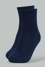 Load image into Gallery viewer, Redtag-Navy-5-Pack-Long-Length-Socks-Ankle-Length-Boys-2 to 8 Years
