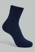 Load image into Gallery viewer, Redtag-Navy-5-Pack-Long-Length-Socks-Ankle-Length-Boys-2 to 8 Years
