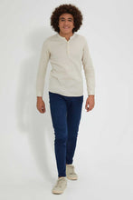 تنزيل الصورة على معرض الصور، Redtag-Beige-Kurta-Casual-Shirt-Casual-Shirts-Senior-Boys-9 to 14 Years
