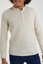 تنزيل الصورة على معرض الصور، Redtag-Beige-Kurta-Casual-Shirt-Casual-Shirts-Senior-Boys-9 to 14 Years
