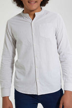 Load image into Gallery viewer, Redtag-Beige-Seer-Sucker-Stripe-Casual-Shirt-Casual-Shirts-Senior-Boys-9 to 14 Years
