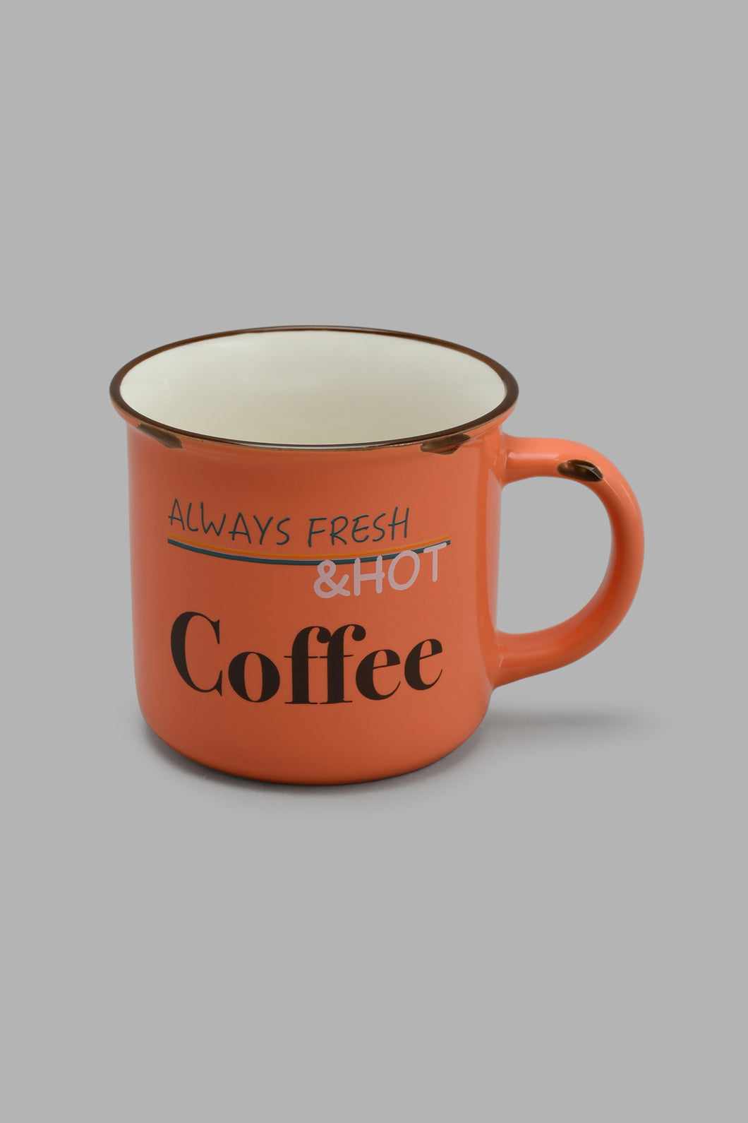 Redtag-Orange-Single-Mug-Mugs-Home-Dining-