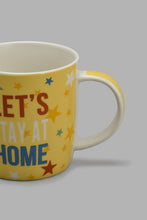 Load image into Gallery viewer, Redtag-Yellow-Let&#39;s-Stay-At-Home-Mug-Mugs-Home-Dining-
