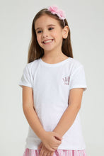 تنزيل الصورة على معرض الصور، Redtag-White-Rounded-Neck-T-Shirt-W/-Folded-Sleeve-Colour:White,-Filter:Girls-(2-to-8-Yrs),-Girls-T-Shirts,-New-In,-New-In-GIR,-Non-Sale,-PPE,-S22B,-Section:Kidswear-Girls-2 to 8 Years
