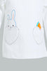 Redtag-White-Bunny-Embellished-Fashion-Tee-Graphic-Prints-Infant-Girls-3 to 24 Months