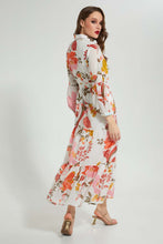 تنزيل الصورة على معرض الصور، Redtag-Assorted-Printed-Long-Dress-Dresses-Women&#39;s-
