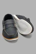 Load image into Gallery viewer, Redtag-Navy-Penny-Loafer-Loafers-Senior-Boys-5 to 14 Years
