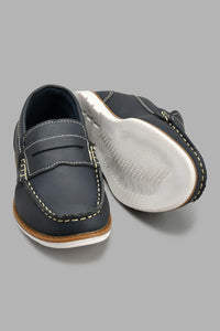 Redtag-Navy-Penny-Loafer-Loafers-Senior-Boys-5 to 14 Years