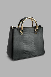 Redtag-Black-Textured-Day--Bag-Colour:Black,-Filter:Women's-Accessories,-New-In,-New-In-Women-ACC,-Non-Sale,-S22A,-Women-Handbags-Women-