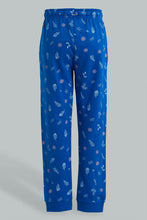 Load image into Gallery viewer, Redtag-Blue-Frozen-Print-Track-Joggers-Girls-2 to 8 Years
