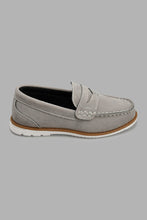 Load image into Gallery viewer, Redtag-Grey-Penny-Loafer-Loafers-Boys-3 to 5 Years
