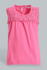 Redtag-Pink-Sleeveless-Top-With-Short-Sets-Infant-Girls-3 to 24 Months
