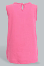 تنزيل الصورة على معرض الصور، Redtag-Pink-Sleeveless-Top-With-Short-Sets-Infant-Girls-3 to 24 Months

