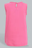 Redtag-Pink-Sleeveless-Top-With-Short-Sets-Infant-Girls-3 to 24 Months