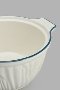 Redtag-White-Porcelain-Embossed-Tureen-With-Grey-Border-Baking-Dish-Home-Dining-