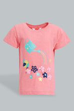 Load image into Gallery viewer, Redtag-Pink-Embellished-Fashion-Tee-Colour:Pink,-Filter:Infant-Girls-(3-to-24-Mths),-Infant-Girls-T-Shirts,-New-In,-New-In-ING,-Non-Sale,-S22B,-Section:Kidswear-Infant-Girls-3 to 24 Months
