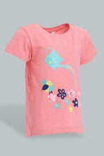 Load image into Gallery viewer, Redtag-Pink-Embellished-Fashion-Tee-Colour:Pink,-Filter:Infant-Girls-(3-to-24-Mths),-Infant-Girls-T-Shirts,-New-In,-New-In-ING,-Non-Sale,-S22B,-Section:Kidswear-Infant-Girls-3 to 24 Months
