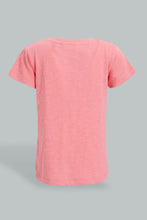 Load image into Gallery viewer, Redtag-Pink-Embellished-Fashion-Tee-Colour:Pink,-Filter:Infant-Girls-(3-to-24-Mths),-Infant-Girls-T-Shirts,-New-In,-New-In-ING,-Non-Sale,-S22B,-Section:Kidswear-Infant-Girls-3 to 24 Months
