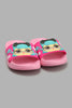 Redtag-Pink-L.O.L-Slide-Sliders-Girls-3 to 5 Years