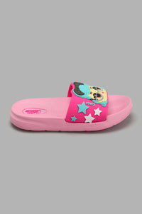 Redtag-Pink-L.O.L-Slide-Sliders-Girls-3 to 5 Years