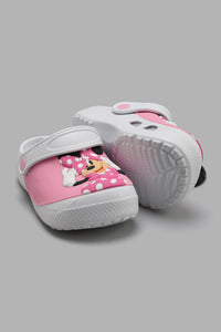 Redtag-White-Minnie-Clogs-Clogs-Girls-3 to 5 Years