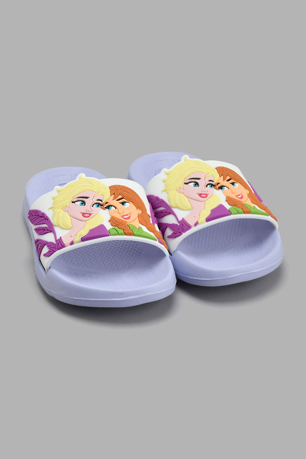 Redtag-Lilac-Frozen-Slide-Sliders-Girls-3 to 5 Years