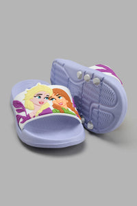 Redtag-Lilac-Frozen-Slide-Sliders-Girls-3 to 5 Years