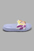 Redtag-Lilac-Frozen-Slide-Sliders-Girls-3 to 5 Years