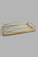 Load image into Gallery viewer, Redtag-Gold-Rectangle-Mirror-Tray-(Medium)-Trays-Home-Dining-
