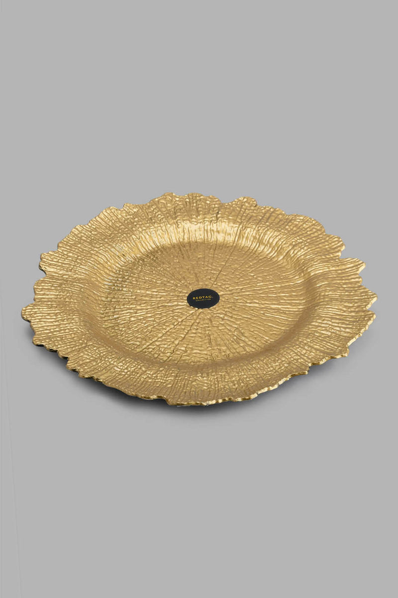 Gold Textured Charger Plate