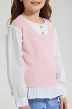 Load image into Gallery viewer, Redtag-Assorted-Printed-Blouse-Colour:Pink,-Filter:Girls-(2-to-8-Yrs),-Girls-Blouses,-New-In,-New-In-GIR,-Non-Sale,-S22A,-Section:Kidswear-Girls-2 to 8 Years
