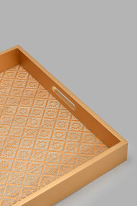 Redtag-Gold-Square-Tray-Trays-Home-Dining-