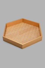 Load image into Gallery viewer, Redtag-Gold-Hexagon-Tray-Trays-Home-Dining-
