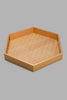 Redtag-Gold-Hexagon-Tray-Trays-Home-Dining-